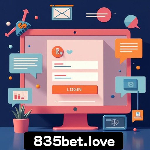 Tela de login seguro na 835bet.love
